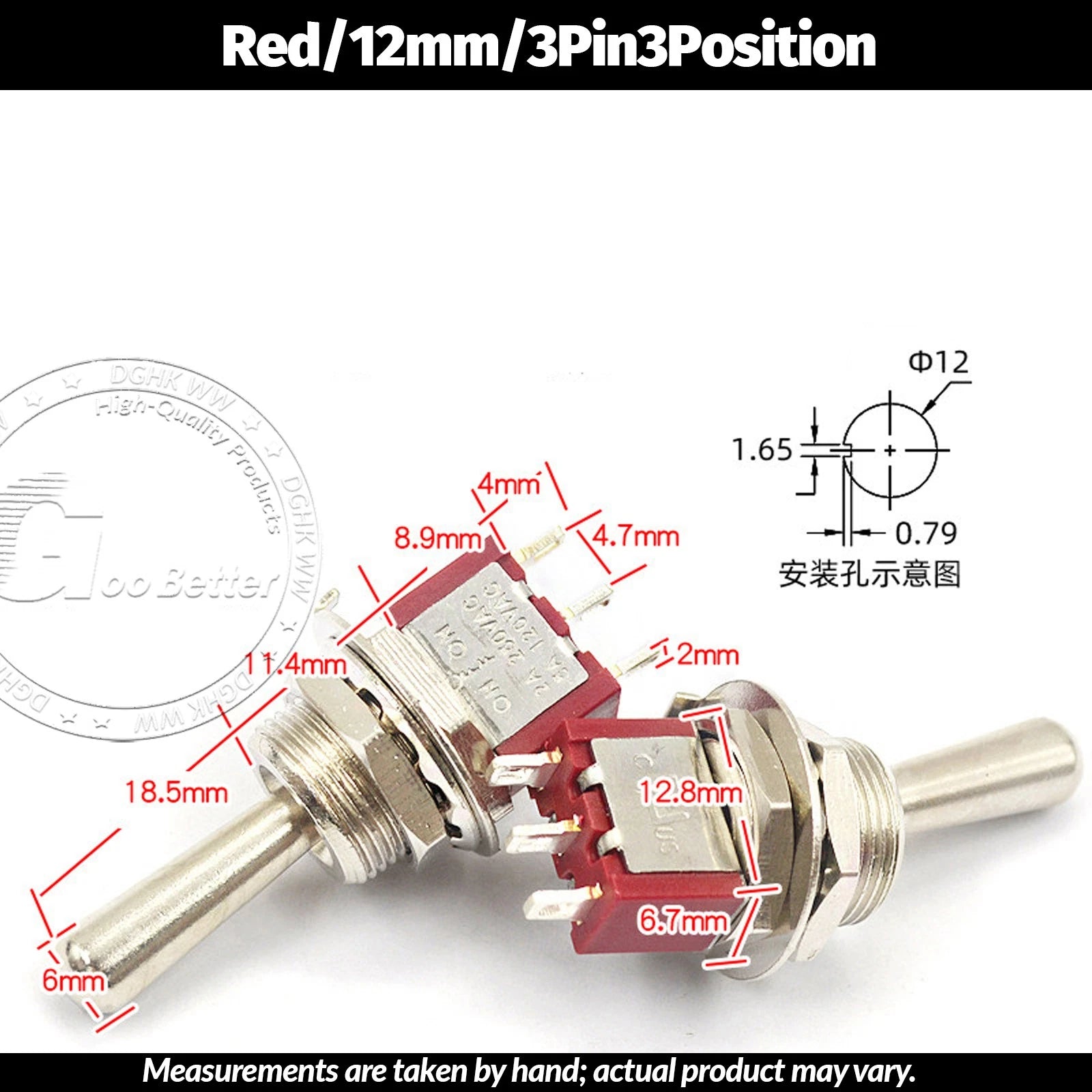 Miniature Toggle Switch — SPST/SPDT, 2–12 Pin, MTS/E-TEN/RLS Series, 79 Types