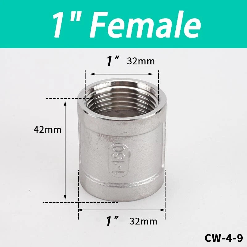 Stainless Steel BSP Pipe Fittings — Plug, Nipple, Elbow, T-Piece & More (1/8" to 4")