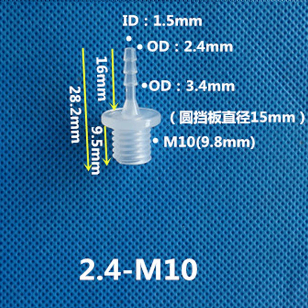 BSP Metric External Thread Straight Barb Connector – Plastic Hose Pipe Fitting