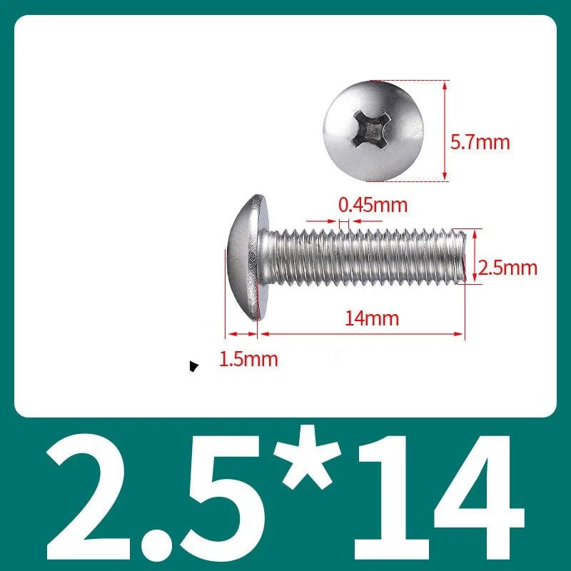 Phillips Flat Head Machine Screws M2-M8 | A2/A4 Stainless Steel