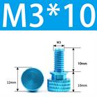 M3 M4 Anodized Aluminum Thumb Screws — Knurled Head Hand Bolts for PC Case, Fishing Rigs & DIY Projects