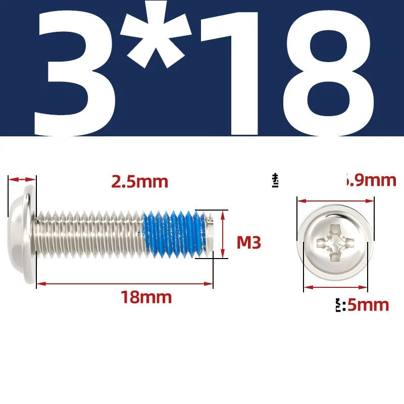 M2–M6 Flanged Button Head Screws – Carbon Steel, Phillips Drive, Nickel or Black Zinc Plated