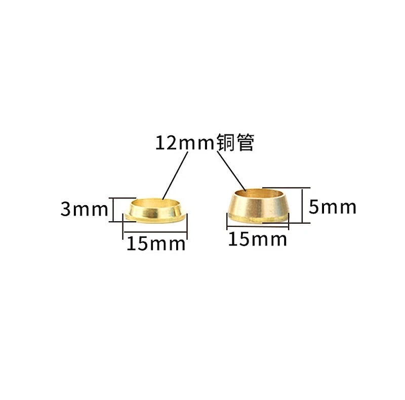 Brass Compression Rings Olives — Metric Sealing Rings for Copper Tube Fittings