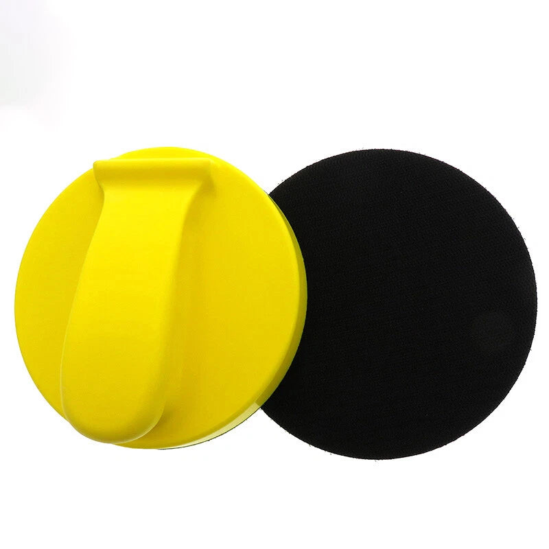Mouse‑Shaped Hand Sanding Block — Ergonomic Foam Grip with Hook & Loop Base for Standard Sanding Discs