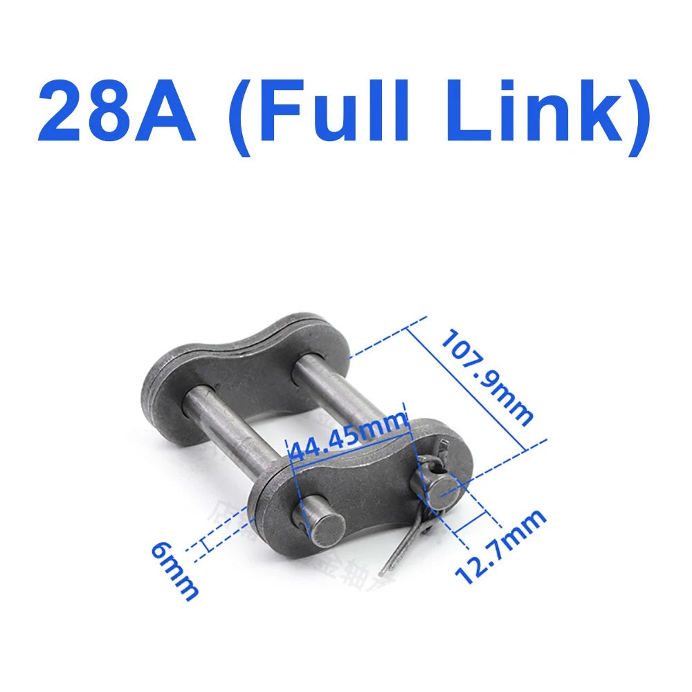 04C to 06C Transmission Drive Chain and Roller Chain Connector Full/Half Buckle