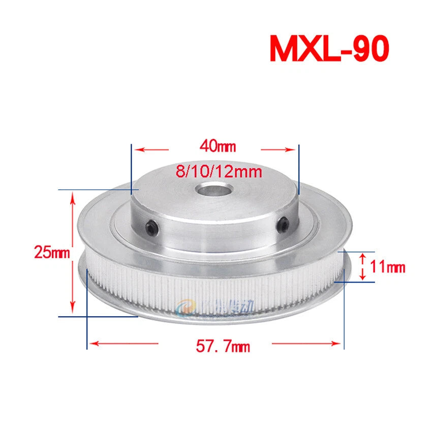 MXL 14-160Teeth Timing Belt Pulleys Pitch 2.032mm With Step For 10mm Width Belt