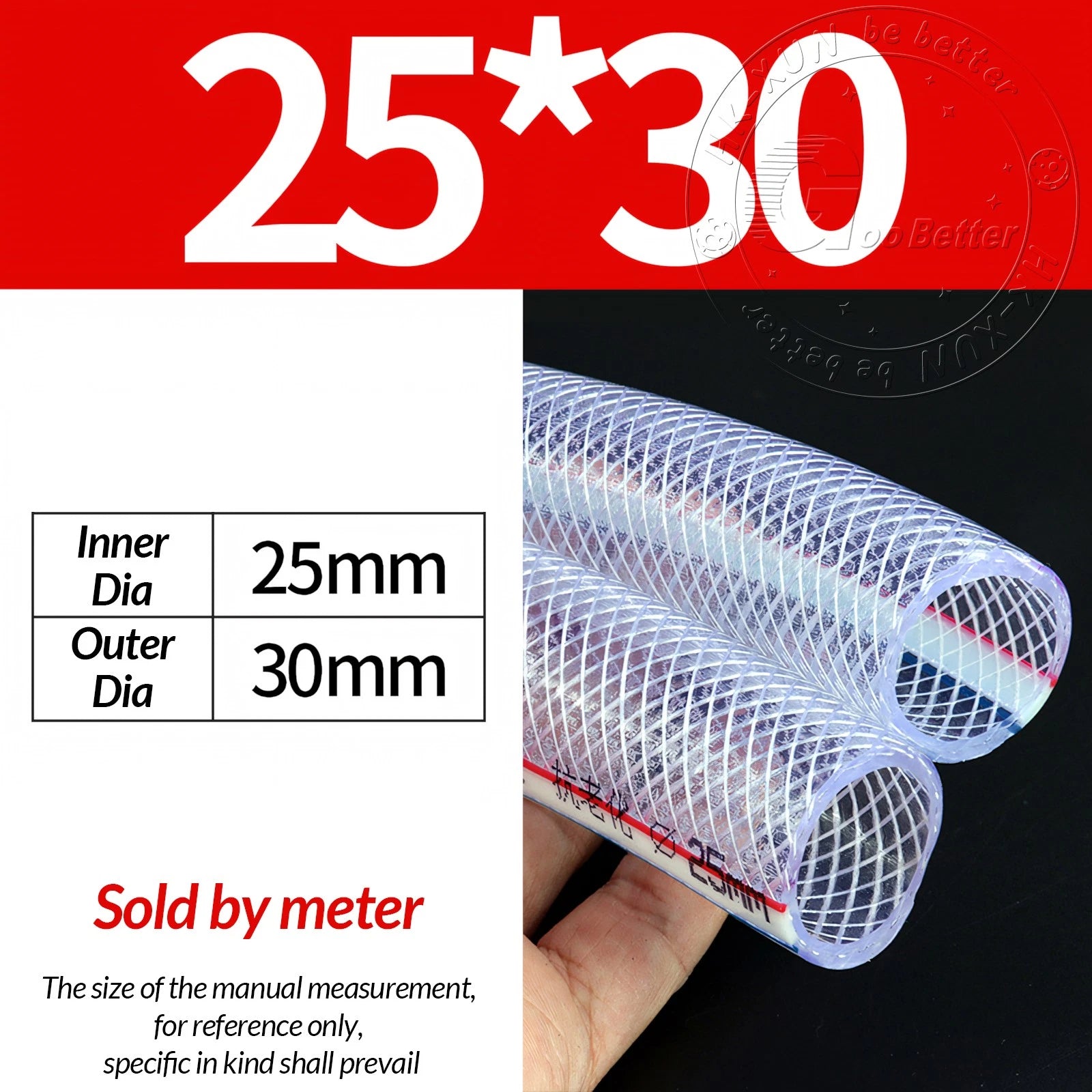 PVC Flexible Braided Tubing — Fish Pond, Hydroponics & Garden Water Hose