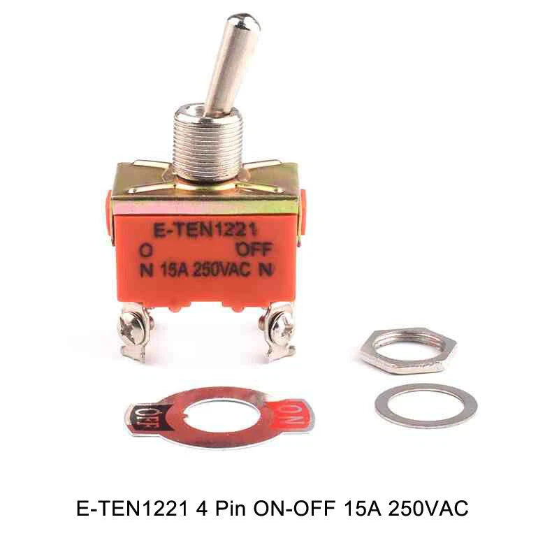 Toggle Switch Heavy Duty ON-OFF ON-ON ON-OFF-ON – MTS E-TEN PS DS438 Series 125VAC 250VAC