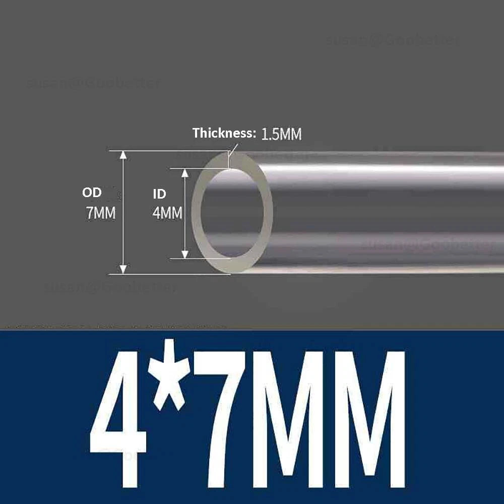 Clear Flexible PVC Tubing — Plastic Hose for Air, Water, Aquarium & Pond