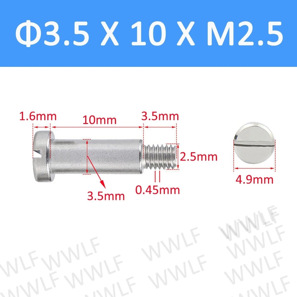 A2 Stainless Steel Slotted Shoulder Bolts DIN 923 | Step Stripper Bolts M1.6–M10 - HomeDIYer