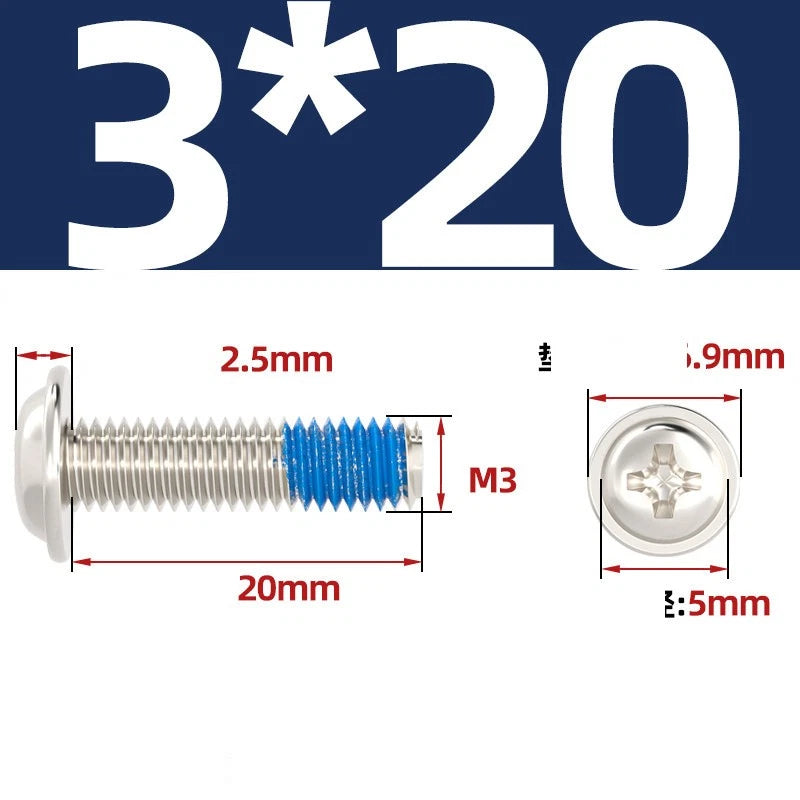 M2–M6 Flanged Button Head Screws – Carbon Steel, Phillips Drive, Nickel or Black Zinc Plated