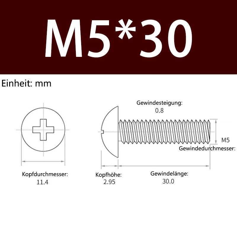 M3 M4 M5 Aluminum Phillips Truss Head Screws DIN 7983 – Metric Machine Bolts - HomeDIYer