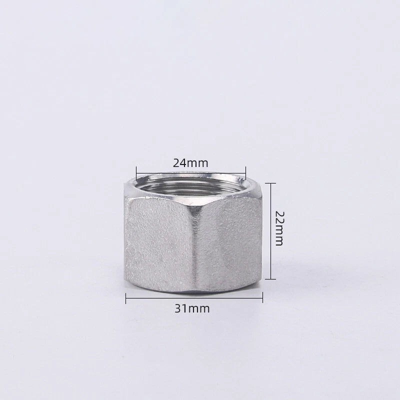 BSP Male Stainless Steel Countersunk End Plug — Internal Hex, 1/4" to 2"