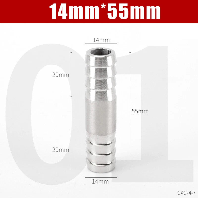 Stainless Steel BSP Hose Tail Connector Fitting — Y / L / T / Inline Type