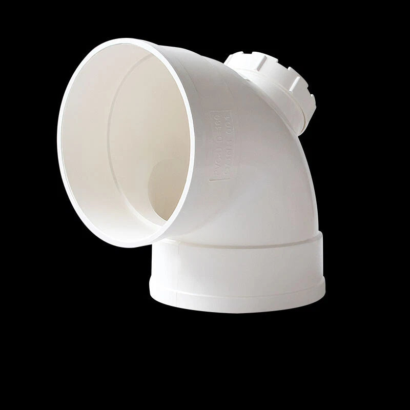 PVC Drain Pipe Connector Inspection Port Drainage Tube Fittings Reducer Adapters