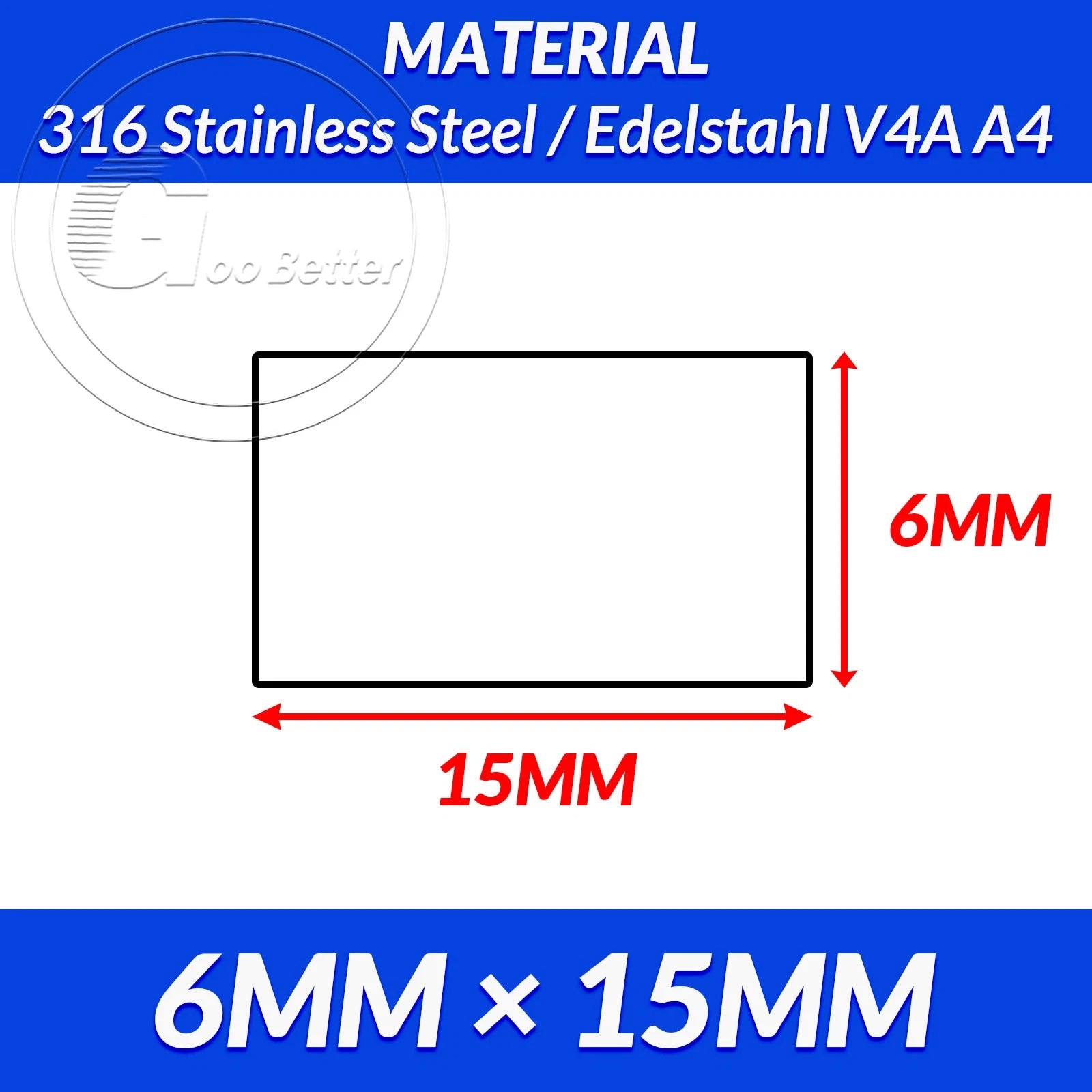 316 A4 Stainless Steel Flat Bar Metal Plate Strip Width 10MM-80MM Length 500MM