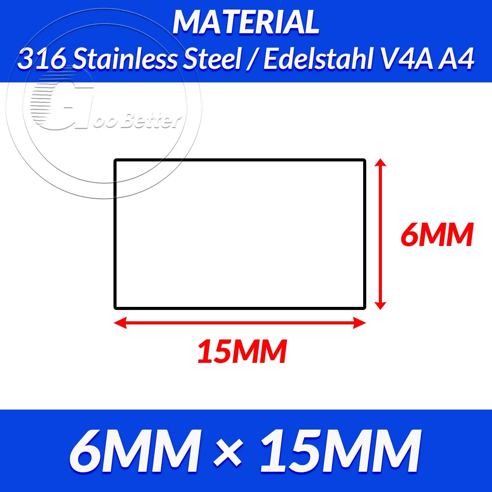 316 A4 Stainless Steel Flat Bar Metal Plate Strip Width 10MM-80MM Length 300MM