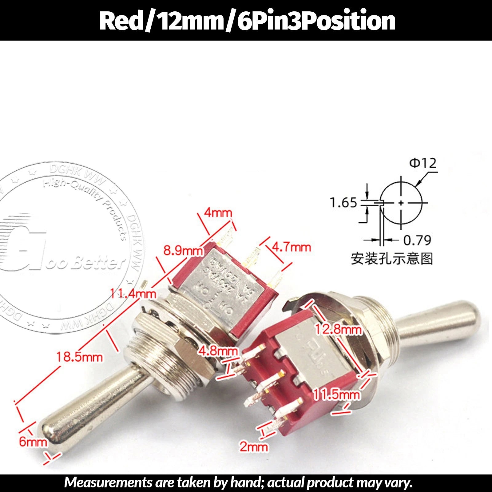 Miniature Toggle Switch — SPST/SPDT, 2–12 Pin, MTS/E-TEN/RLS Series, 79 Types