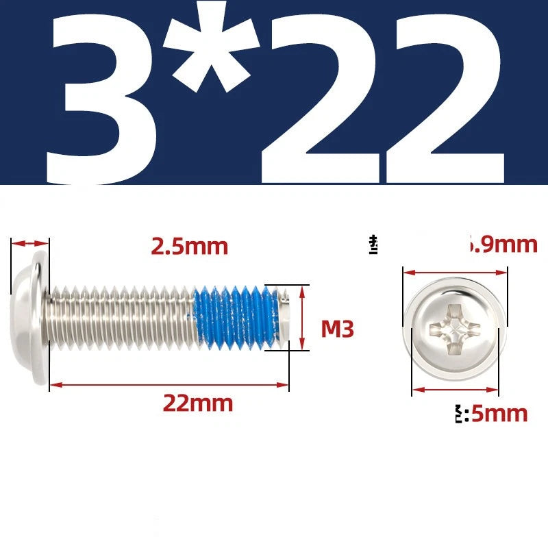 M2–M6 Flanged Button Head Screws – Carbon Steel, Phillips Drive, Nickel or Black Zinc Plated