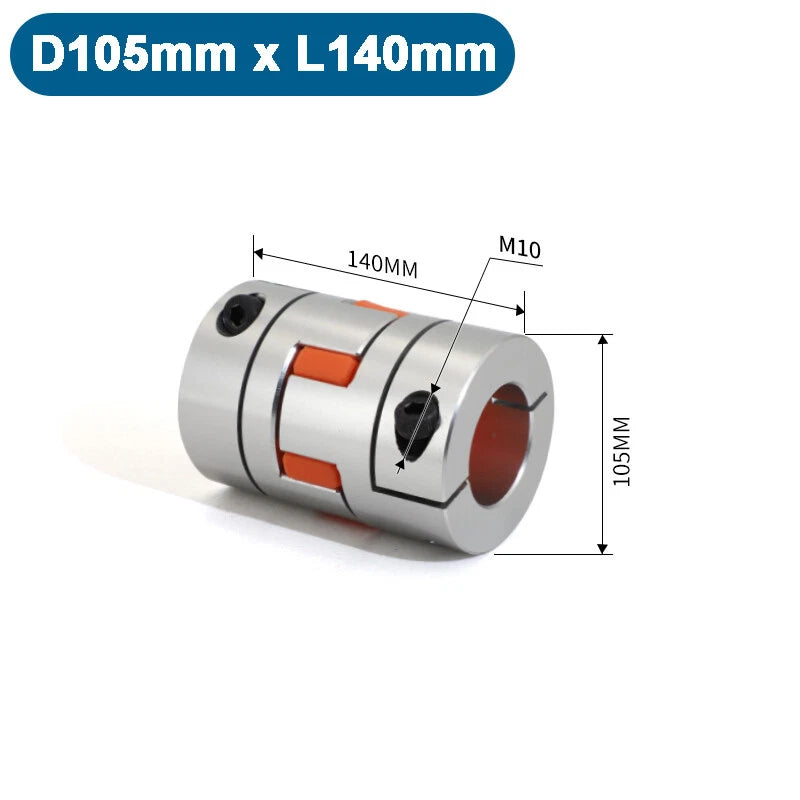 CNC Shaft Coupler Flexible Plum Spider Jaw Coupling Stepper Motor D14mm - 150mm