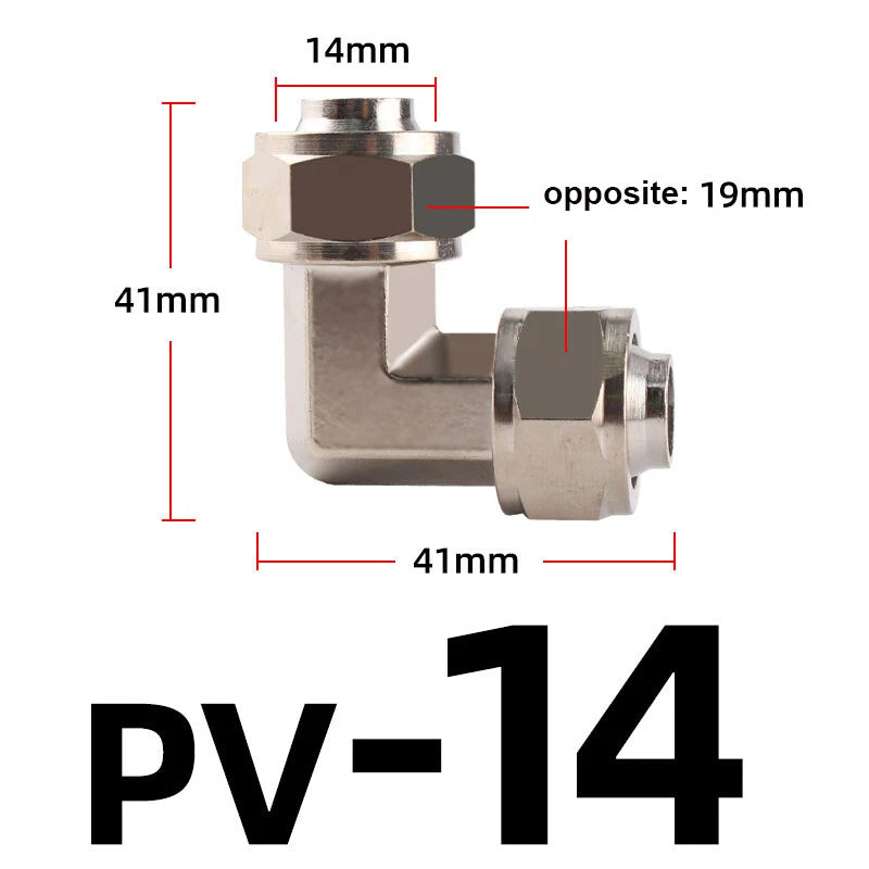Pneumatic Push-In Elbow Fittings — Equal & Reducing Elbow Connectors for Air & Water Hose