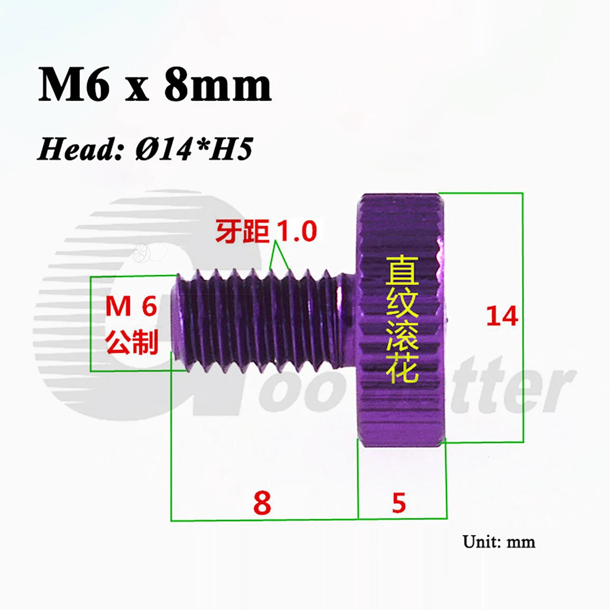 Aluminum Knurled Thumb Screws – M2 to M6 Flat Head Hand Grip Bolts, 10 Colors