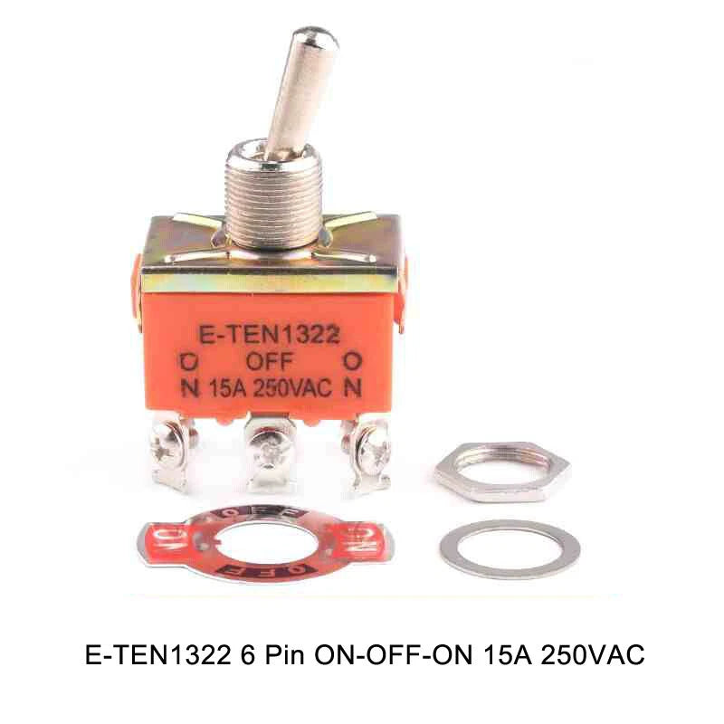 Toggle Switch Heavy Duty ON-OFF ON-ON ON-OFF-ON – MTS E-TEN PS DS438 Series 125VAC 250VAC