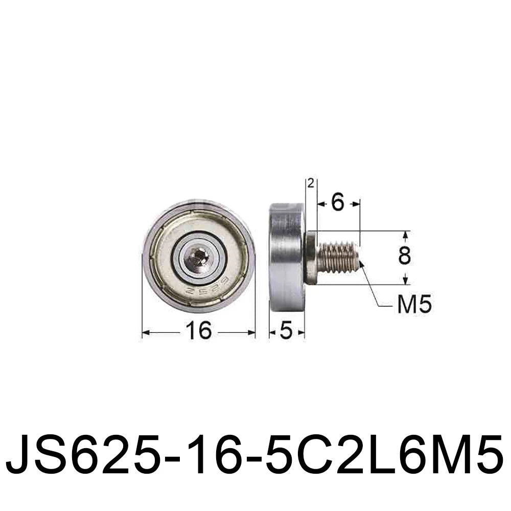 NTBG 7-52mm Metal Ball Bearing Pulley Flat Roller Guiding Wheel M3-M10 Threaded