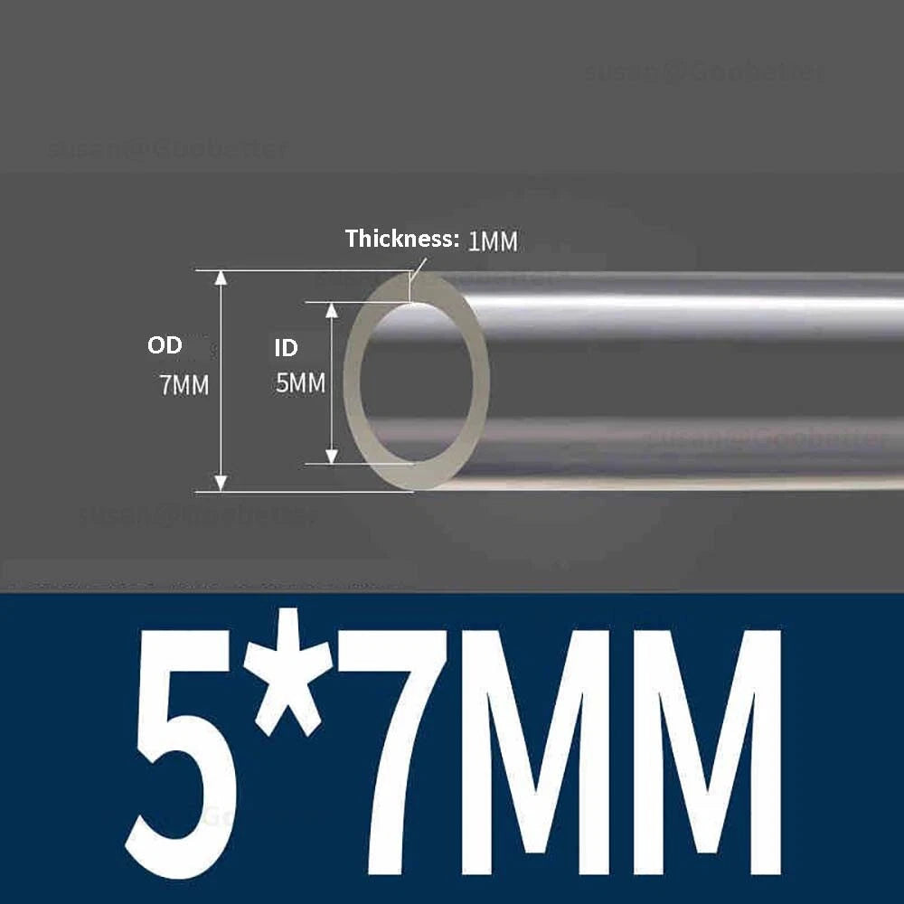 Clear Flexible PVC Tubing — Plastic Hose for Air, Water, Aquarium & Pond