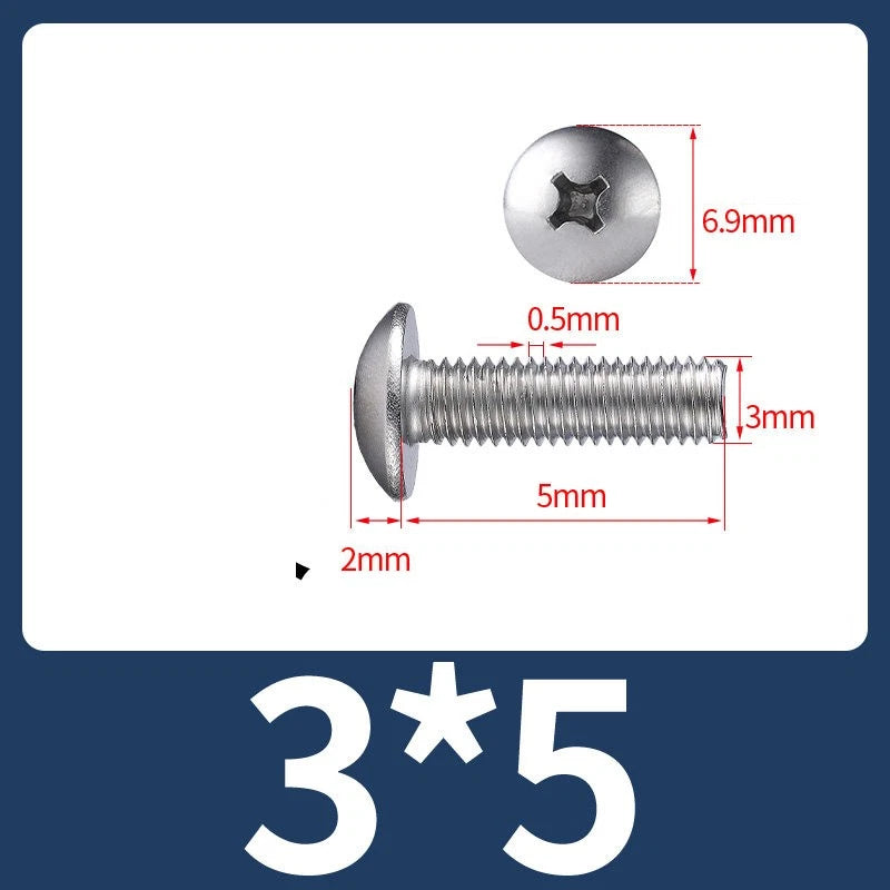Phillips Flat Head Machine Screws M2-M8 | A2/A4 Stainless Steel