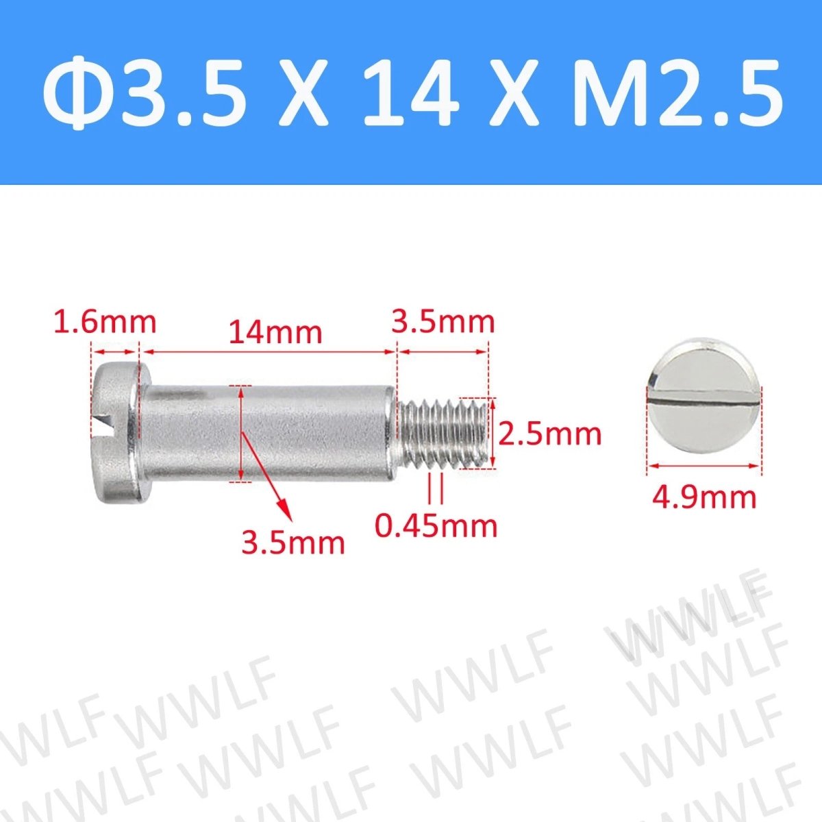 A2 Stainless Steel Slotted Shoulder Bolts DIN 923 | Step Stripper Bolts M1.6–M10 - HomeDIYer
