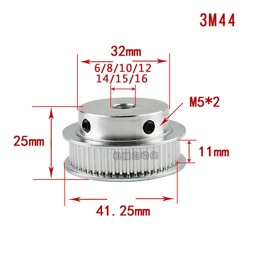 HTD-3M 12-150T Timing Belt Pulleys Synchronous Wheel With Step Tooth Width 11mm