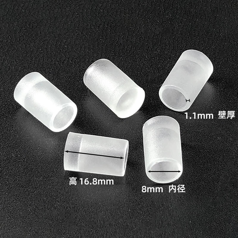 Goobetter Round PVC Rubber End Caps – 2.5mm to 19mm (Black, White, Transparent)