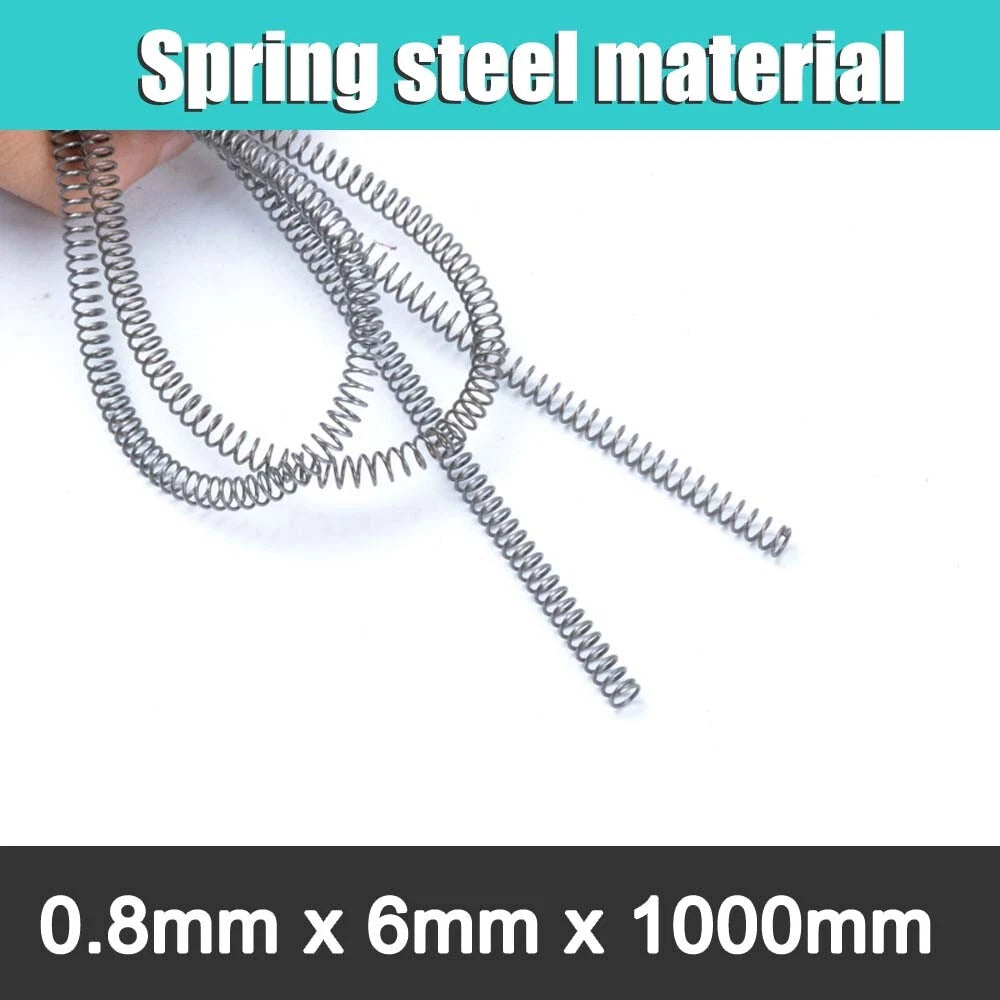 1000mm length Spring Stee Wire 0.3mm-6mm ,OD 6mm-60mm Compression Spring 1 Meter