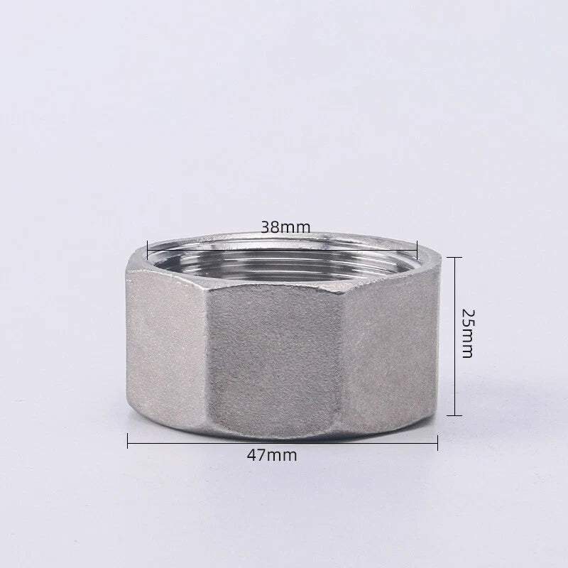 BSP Male Stainless Steel Countersunk End Plug — Internal Hex, 1/4" to 2"