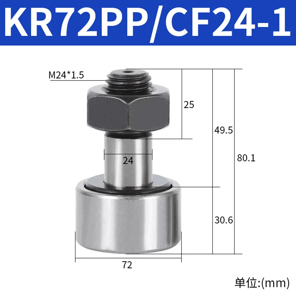 CF3-CF30-KR10-KR90 Bearing Steel Cam Follower Bolt-type Needle Roller Bearings
