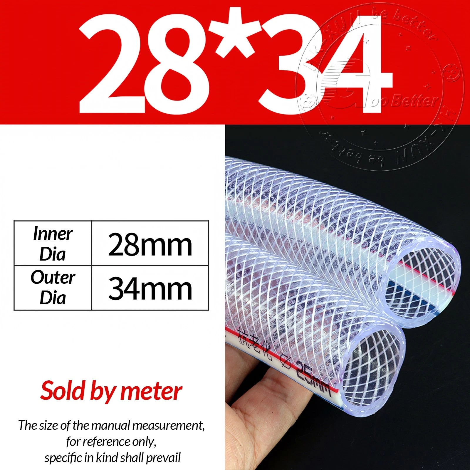 PVC Flexible Braided Tubing — Fish Pond, Hydroponics & Garden Water Hose