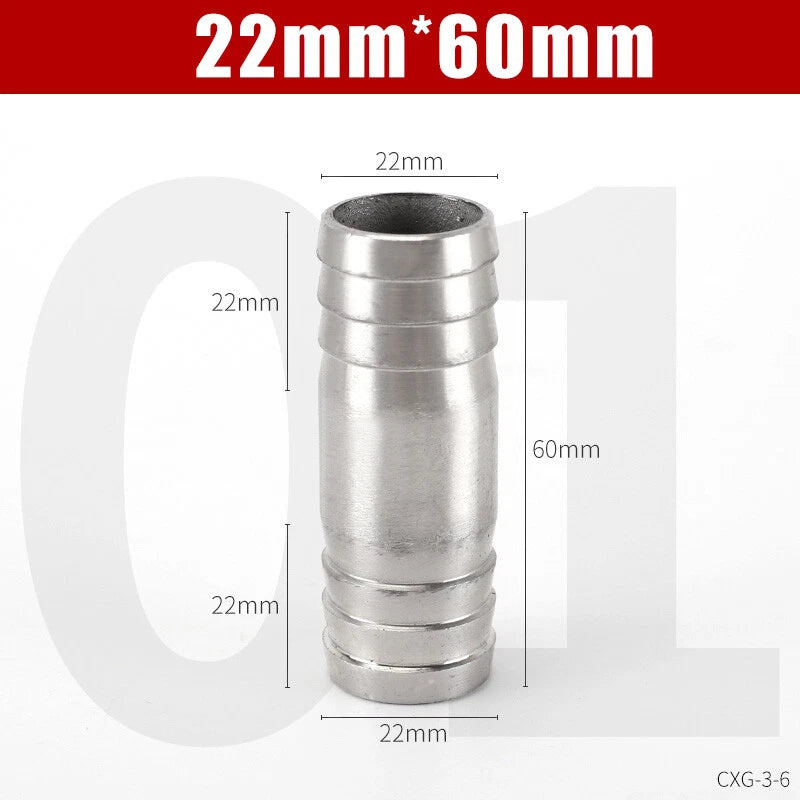 Stainless Steel BSP Hose Tail Connector Fitting — Y / L / T / Inline Type