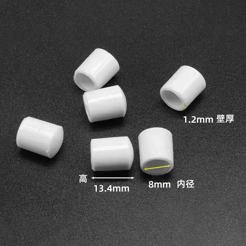 Goobetter Round PVC Rubber End Caps – 2.5mm to 19mm (Black, White, Transparent)
