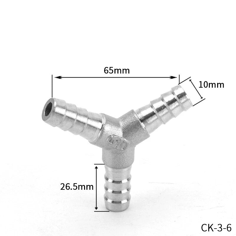 Stainless Steel Barb Hose Fittings — Straight, Elbow, Tee, Y-Piece & Cross