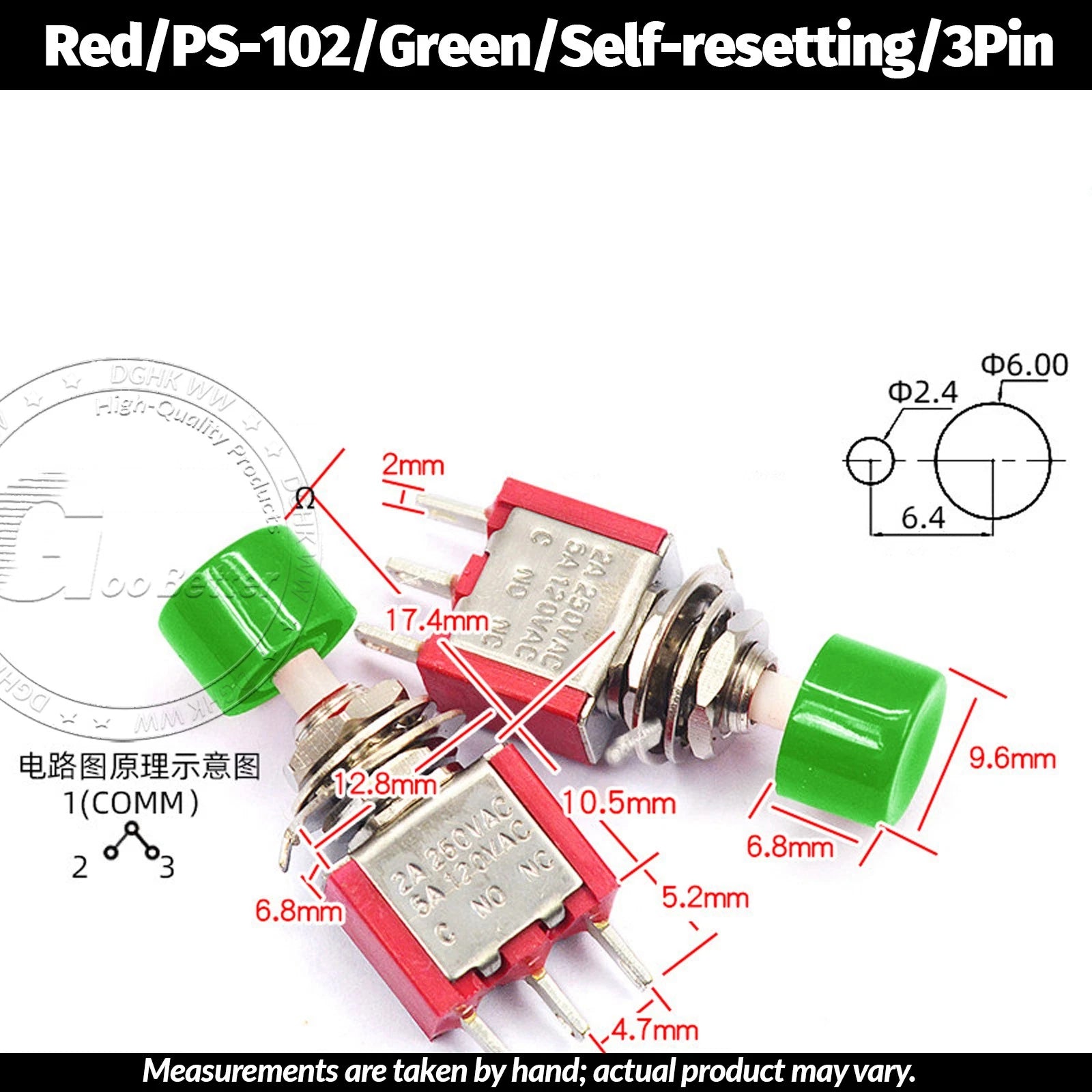 Miniature Toggle Switch — SPST/SPDT, 2–12 Pin, MTS/E-TEN/RLS Series, 79 Types