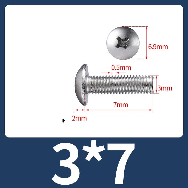 Phillips Flat Head Machine Screws M2-M8 | A2/A4 Stainless Steel