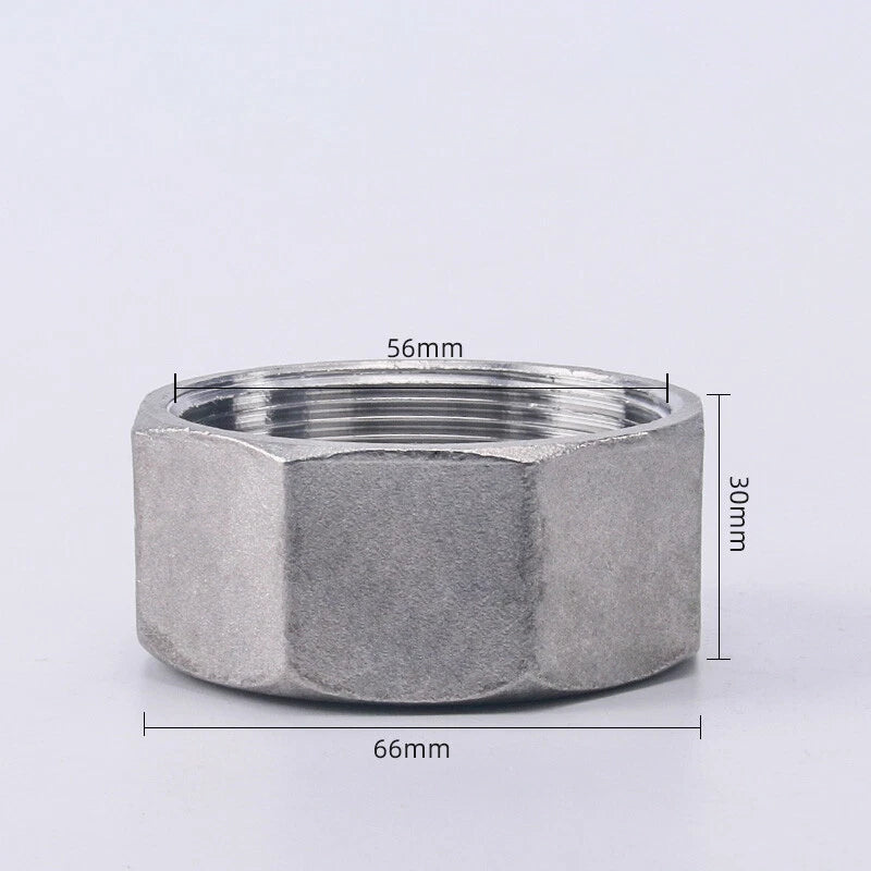 BSP Male Stainless Steel Countersunk End Plug — Internal Hex, 1/4" to 2"