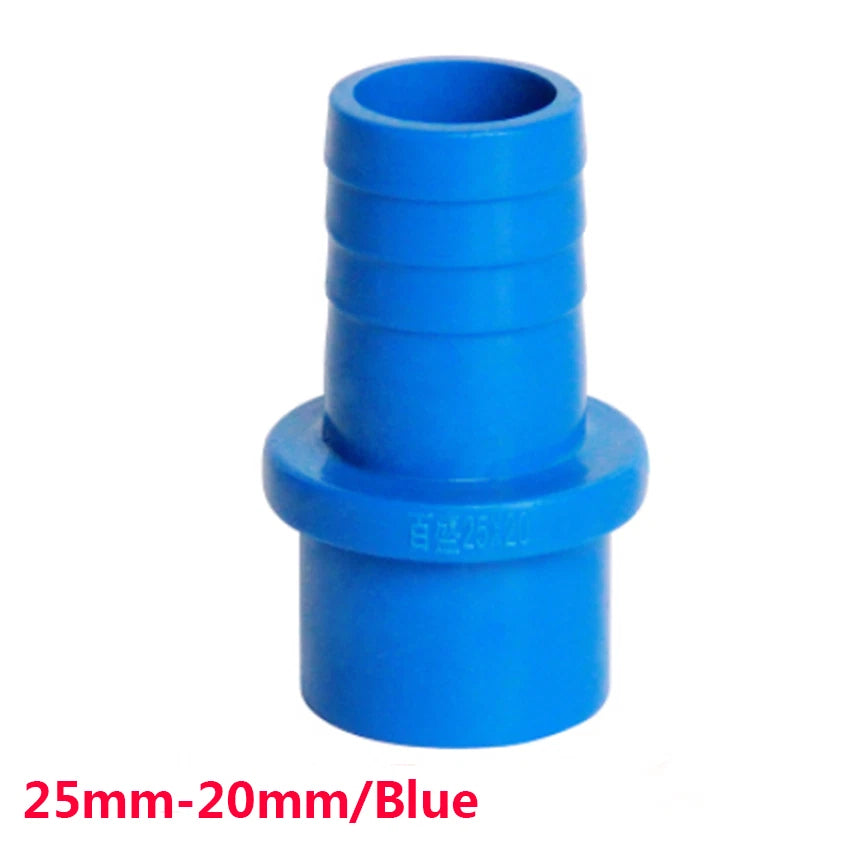 PVC Plastic Pipe Fittings Adapter Connector 20 25mm Sleeve x Hose Nozzle 5-20mm