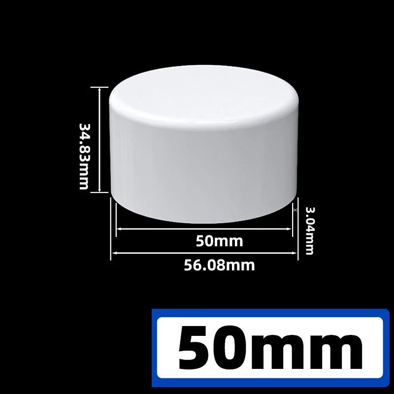 PVC Pipe Fittings White Connector Metric For Aquarium Fish Tank Various Parts