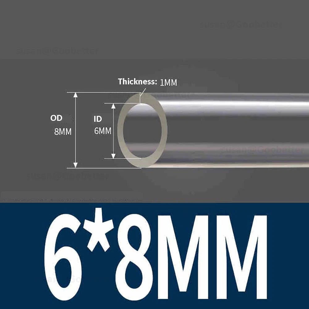 Clear Flexible PVC Tubing — Plastic Hose for Air, Water, Aquarium & Pond