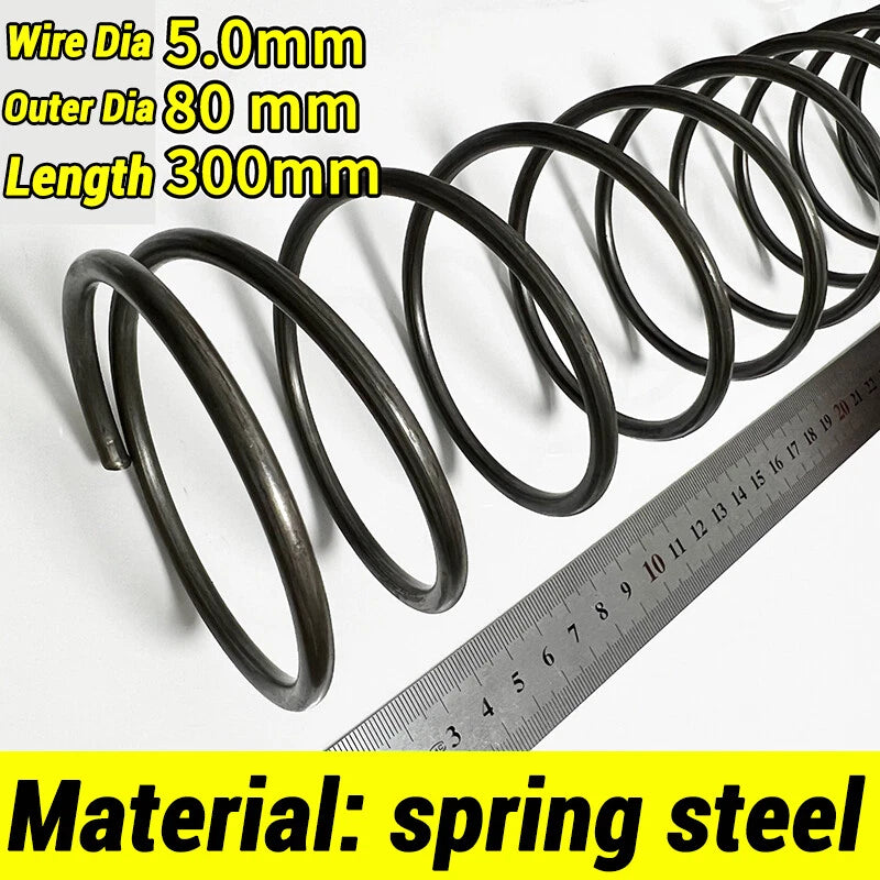 Compression Spring 4-5mm Wire dia 40-80mm Diameter & 300mm Length Pressure Small