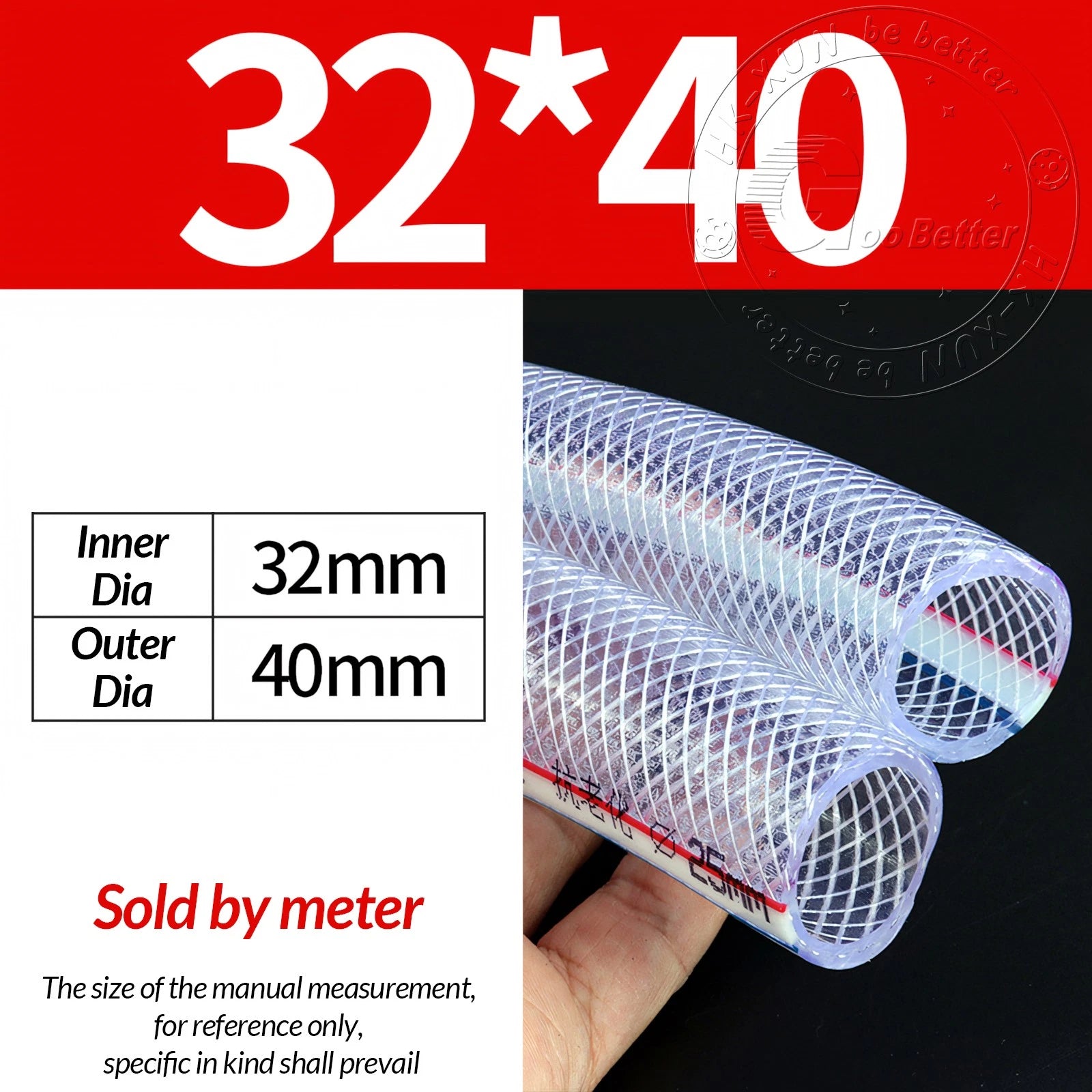 PVC Flexible Braided Tubing — Fish Pond, Hydroponics & Garden Water Hose
