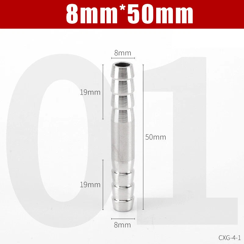 Stainless Steel BSP Hose Tail Connector Fitting — Y / L / T / Inline Type