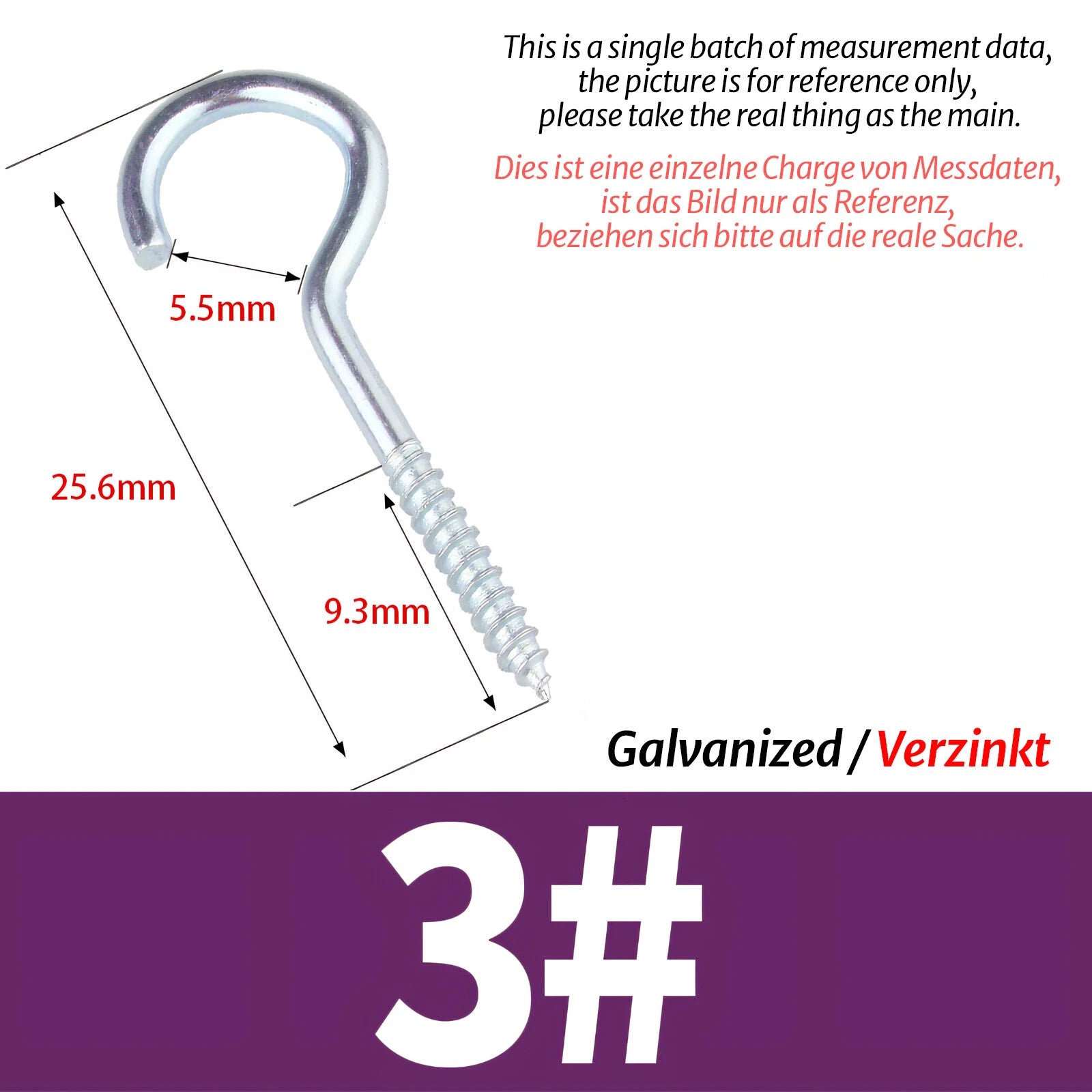 Screw-In Eye Hooks & Open Hooks — Nickel, Zinc & 304 Stainless, 16–106mm, All Sizes